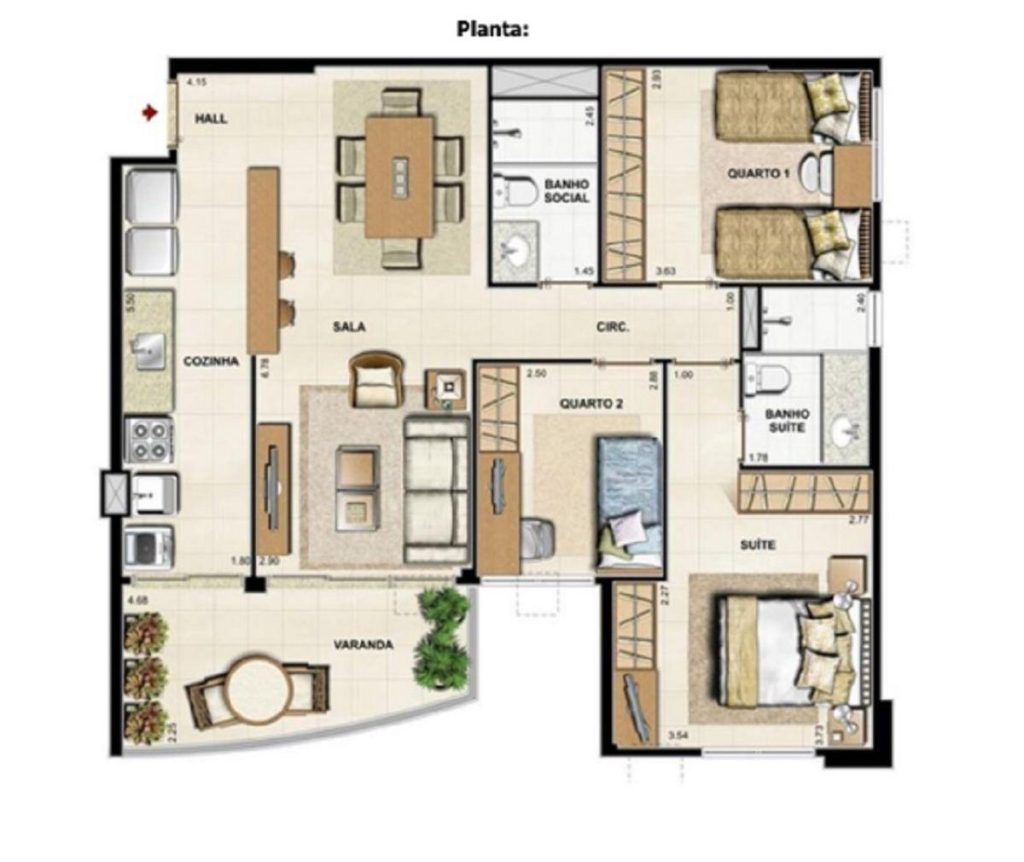 Cidade Jardim – Residencial Maayan – 3 quartos – 86 m² – R$950.000,00