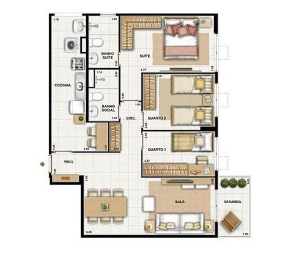 Tijuca – Adorabile – 3 quartos – 78m² – R$420.000,00