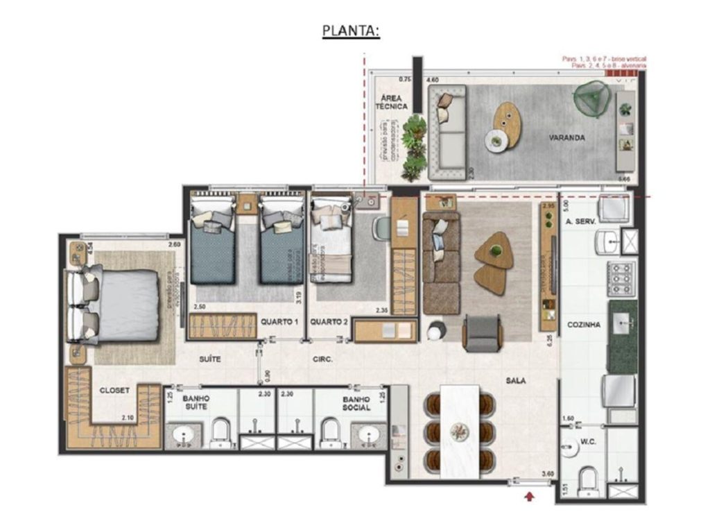 Barra da Tijuca – Mudrá Full Living – 3 quartos – 91,39 m² – R$1.499.000,00