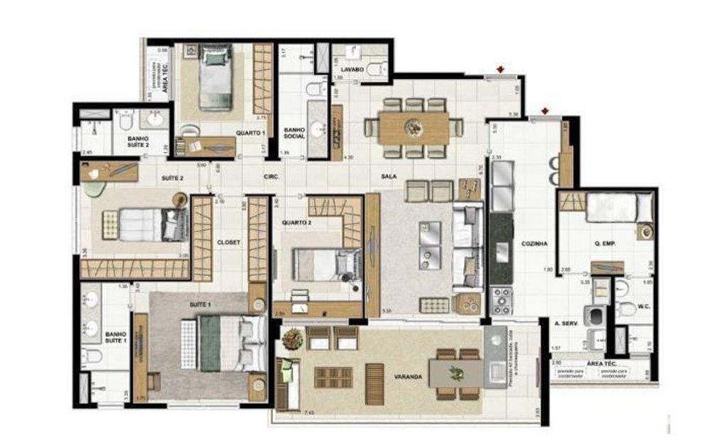 Barra da Tijuca – Latitud – 3 suítes – 153m² – R$2.200.000,00